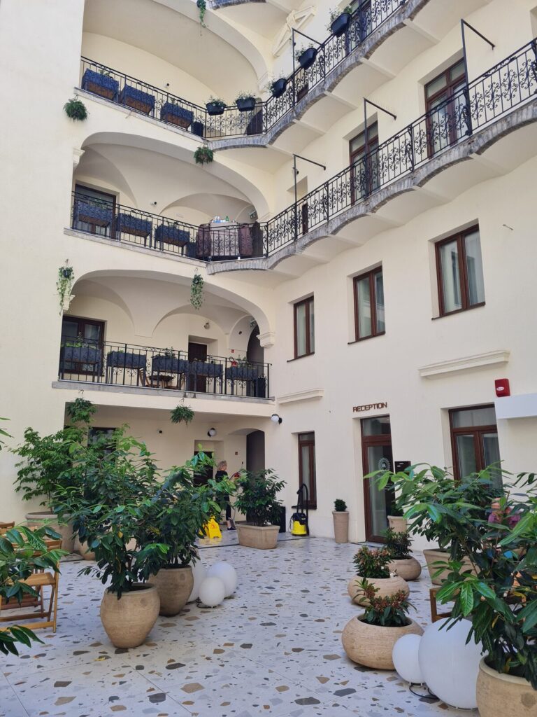 Courtyard at Marbles Residence in Józsefváros, Budapest