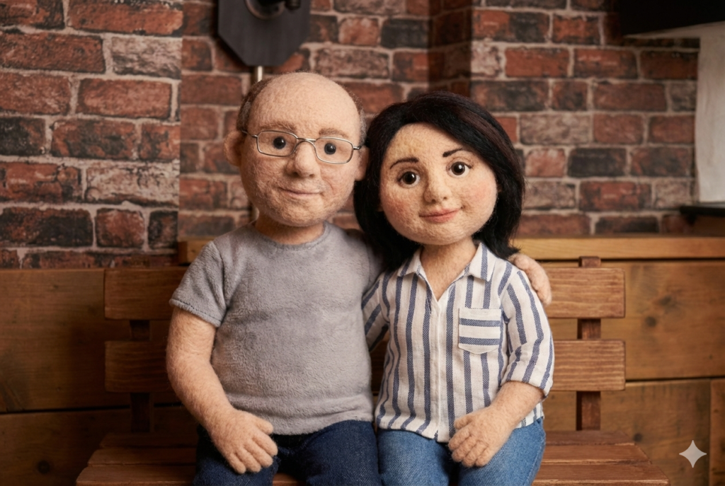 Illustration of Olesia and Ian, the two voices of Streets & Taps