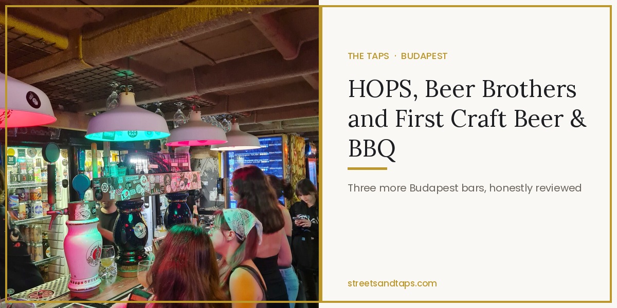 HOPS, Beer Brothers and First Craft Beer and BBQ post cover