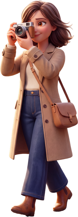 Olesia with her camera (avatar)