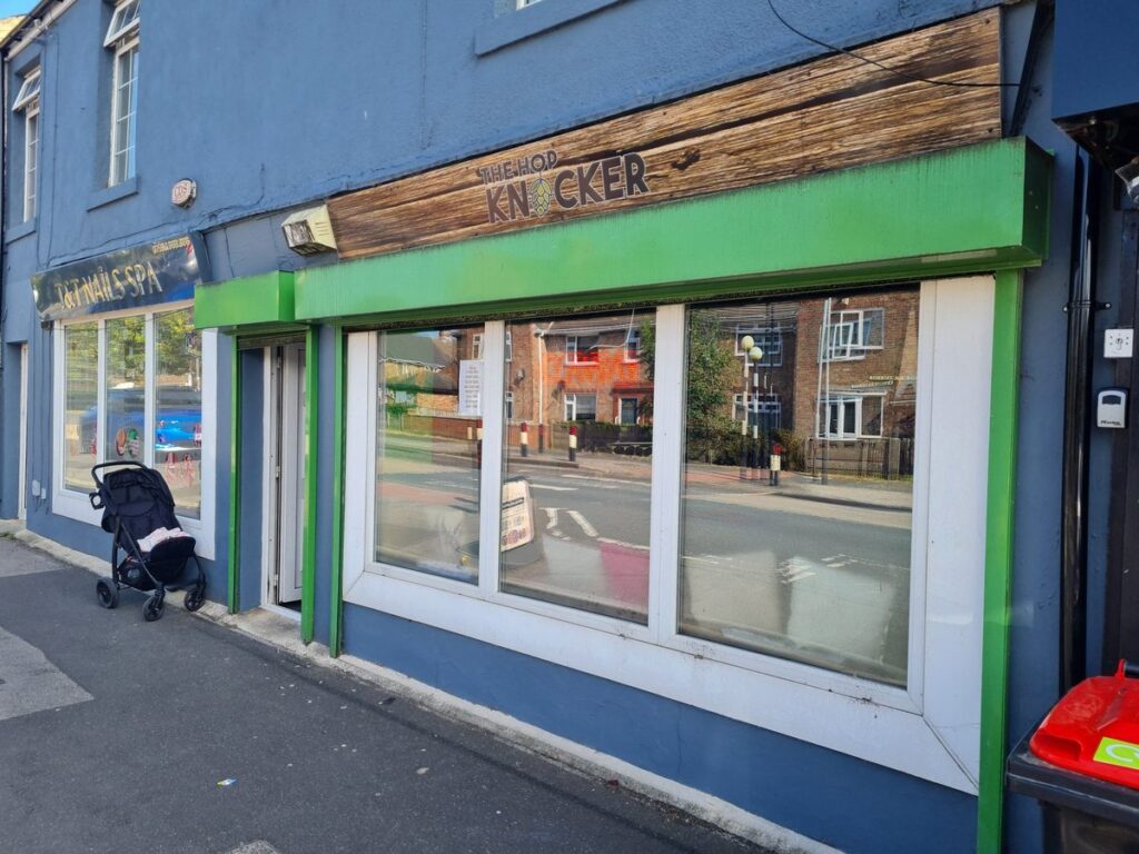 The Hop Knocker bottle shop and micropub on Marshall Terrace, Gilesgate, Durham