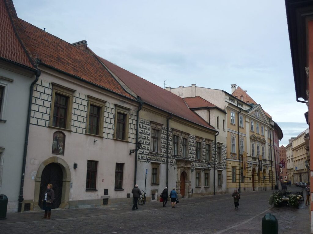Kanonicza Street, a quiet street of old houses in Kraków's Old Town