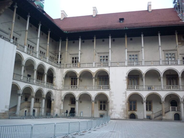 The Renaissance arcaded courtyard of Wawel Castle, Kraków