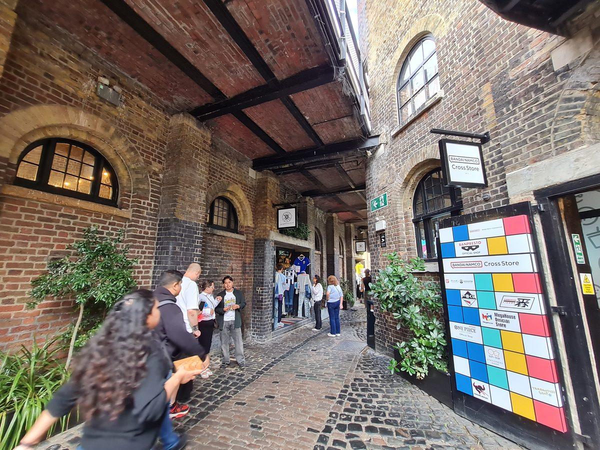Brick arches and cobbles in the Stables Market, Camden, London